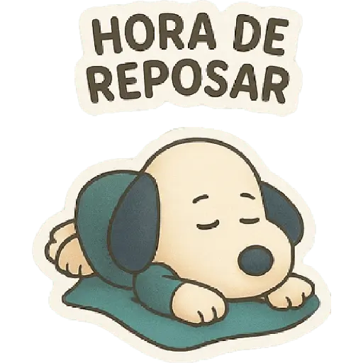 stickers_A_mimir_con_Snoopy_💤💤