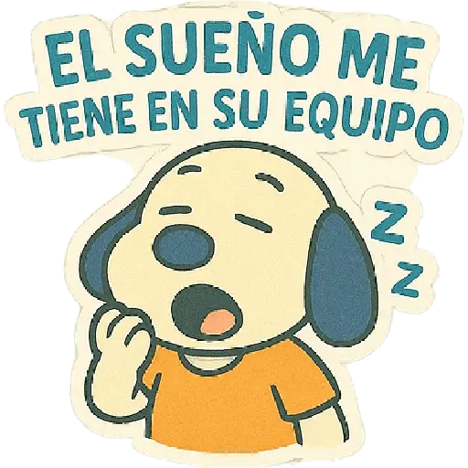 stickers_A_mimir_con_Snoopy_💤💤