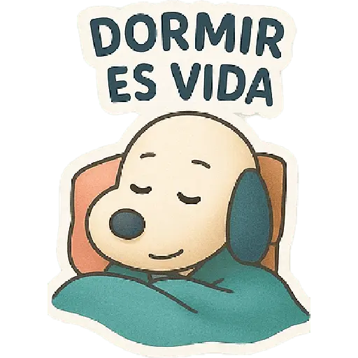 stickers_A_mimir_con_Snoopy_💤💤
