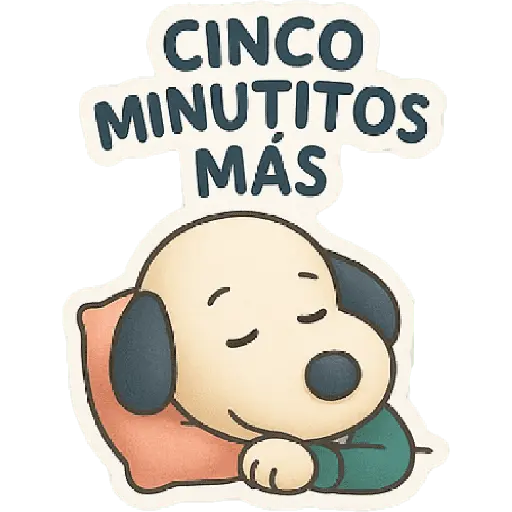 stickers_A_mimir_con_Snoopy_💤💤