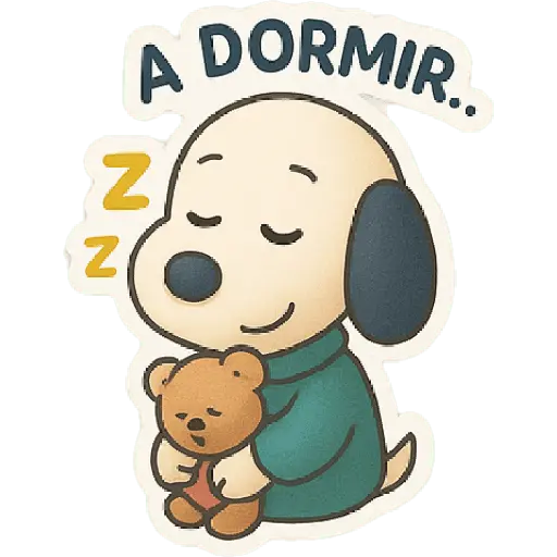 stickers_A_mimir_con_Snoopy_💤💤