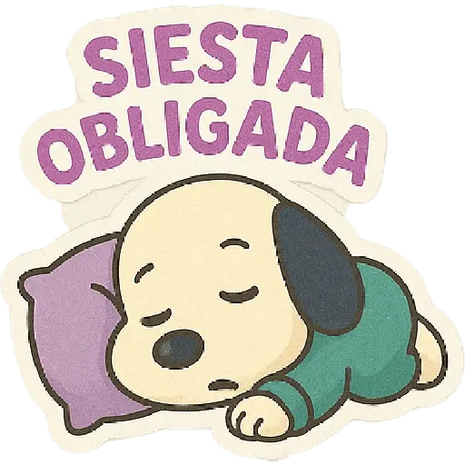 stickers_A_mimir_con_Snoopy_💤💤