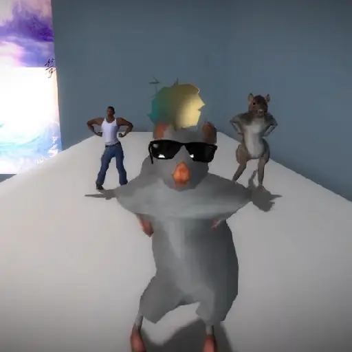 stickers_🐭_ratón_Milton_🐀_Bailando_🪩