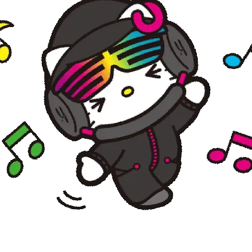 stickers_Hello_Kitty_DJ_🎧📀🎶🎀