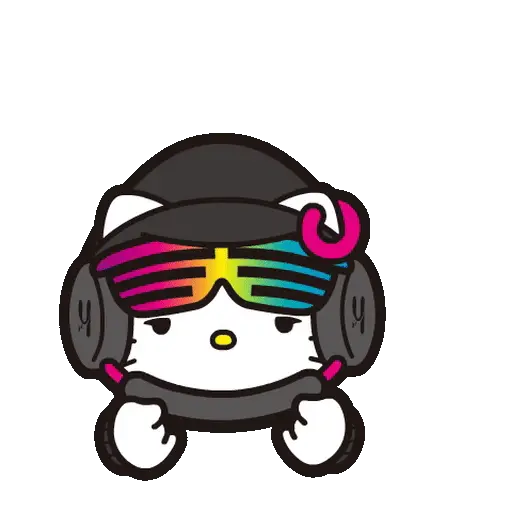 stickers_Hello_Kitty_DJ_🎧📀🎶🎀