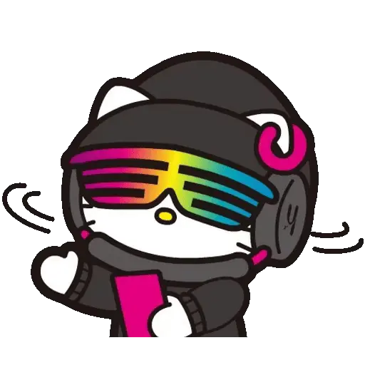 stickers_Hello_Kitty_DJ_🎧📀🎶🎀