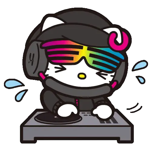 stickers_Hello_Kitty_DJ_🎧📀🎶🎀