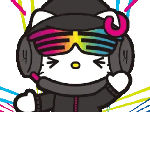 stickers_Hello_Kitty_DJ_🎧📀🎶🎀