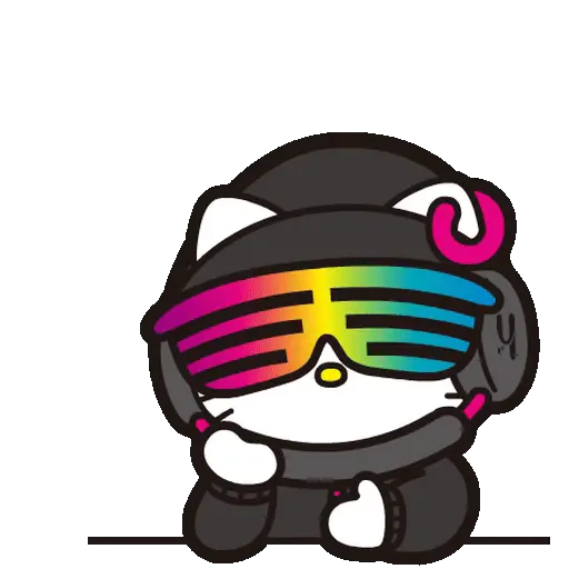 stickers_Hello_Kitty_DJ_🎧📀🎶🎀
