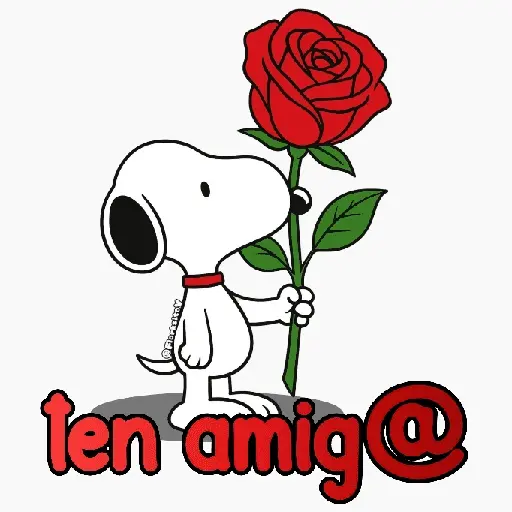 stickers_Snoopy_rosa_🌹😍