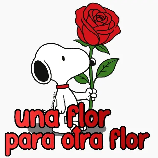 stickers_Snoopy_rosa_🌹😍