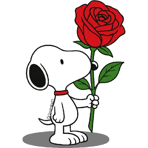 stickers_Snoopy_rosa_🌹😍