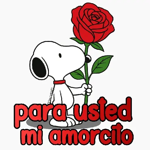 stickers_Snoopy_rosa_🌹😍