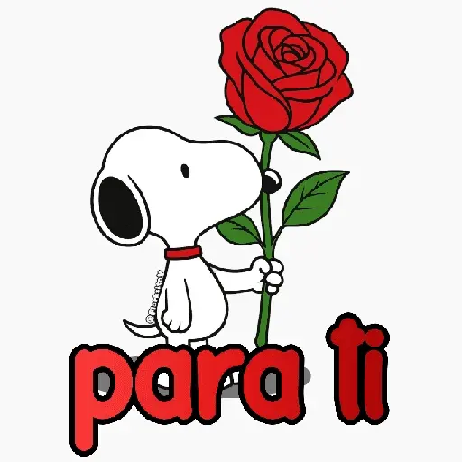 stickers_Snoopy_rosa_🌹😍