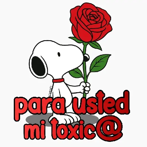 stickers_Snoopy_rosa_🌹😍