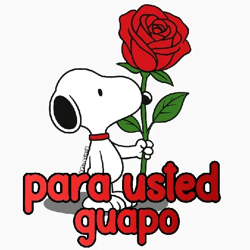 stickers_Snoopy_rosa_🌹😍