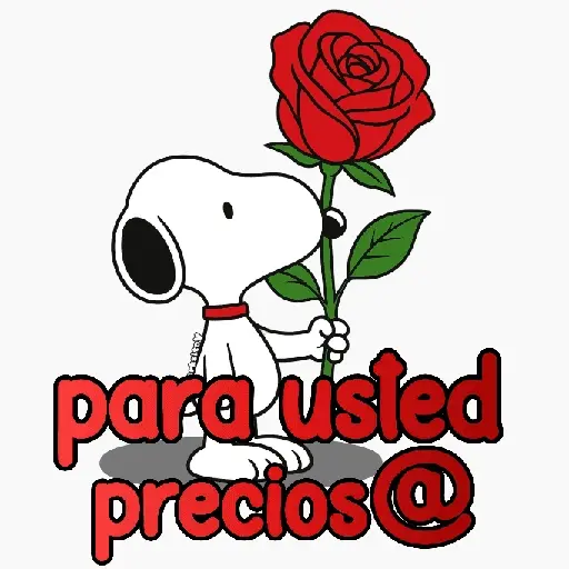 stickers_Snoopy_rosa_🌹😍
