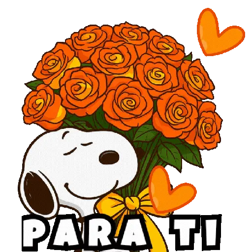 stickers_Snoopy_rosas_mov_🥰🩷✨