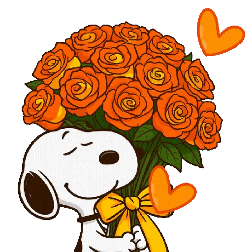 stickers_Snoopy_rosas_mov_🥰🩷✨