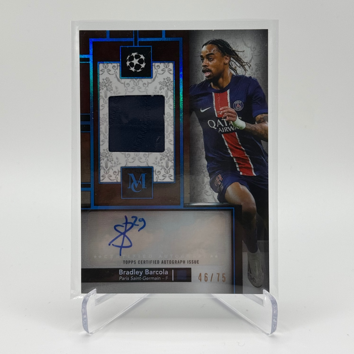 2024-25 Museum Collection Bradley Barcola /75 Patch Auto