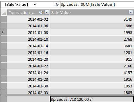 excel - autosumowanie