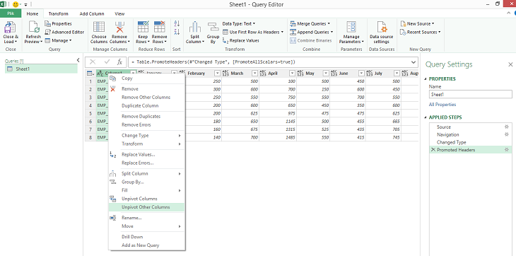 excel anuluj przestawienie innych kolumn