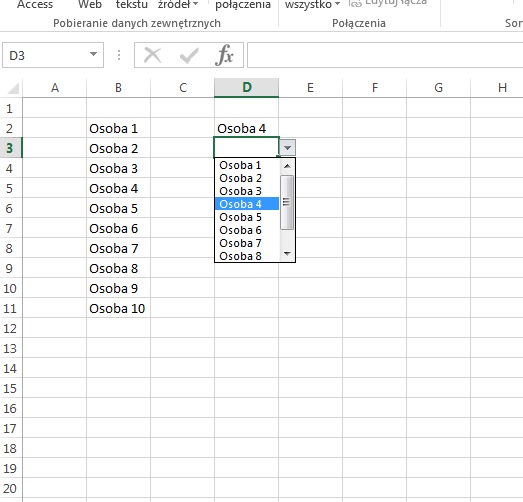 Ms Excel Usunięcie Pozycji Z Listy Po Wybraniu Jej Z Listy Rozwijanej Quorum 3685