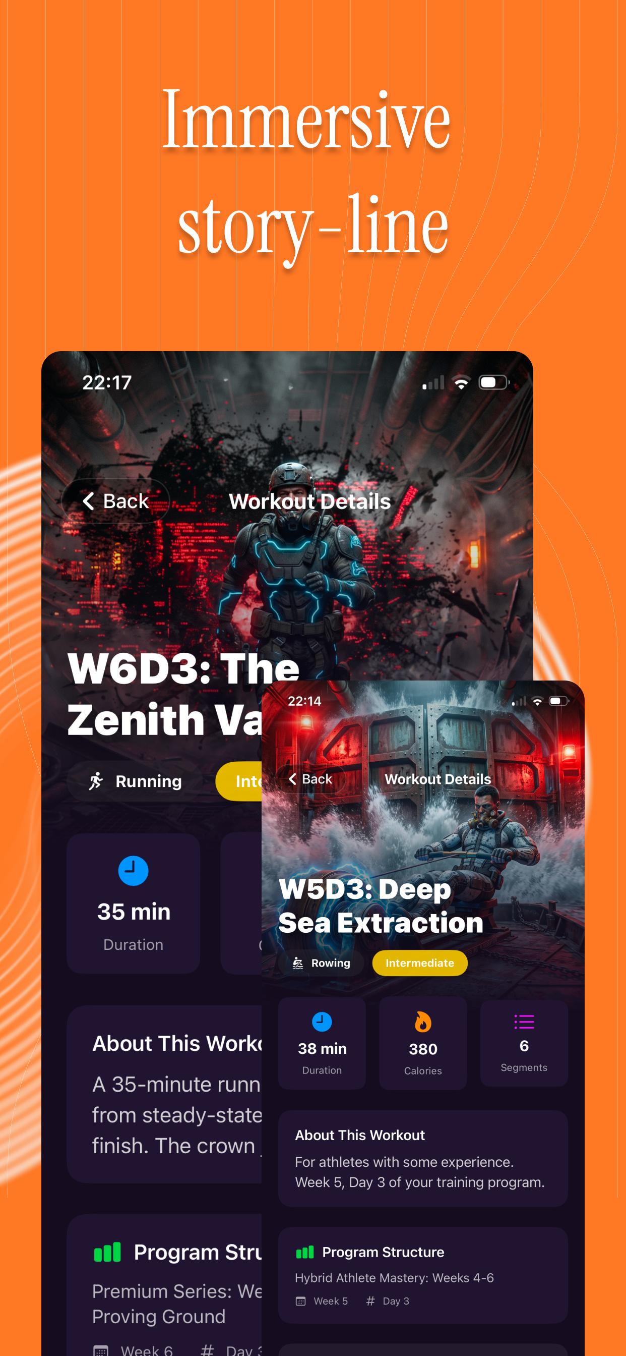 nee app screen - save favorite workouts library