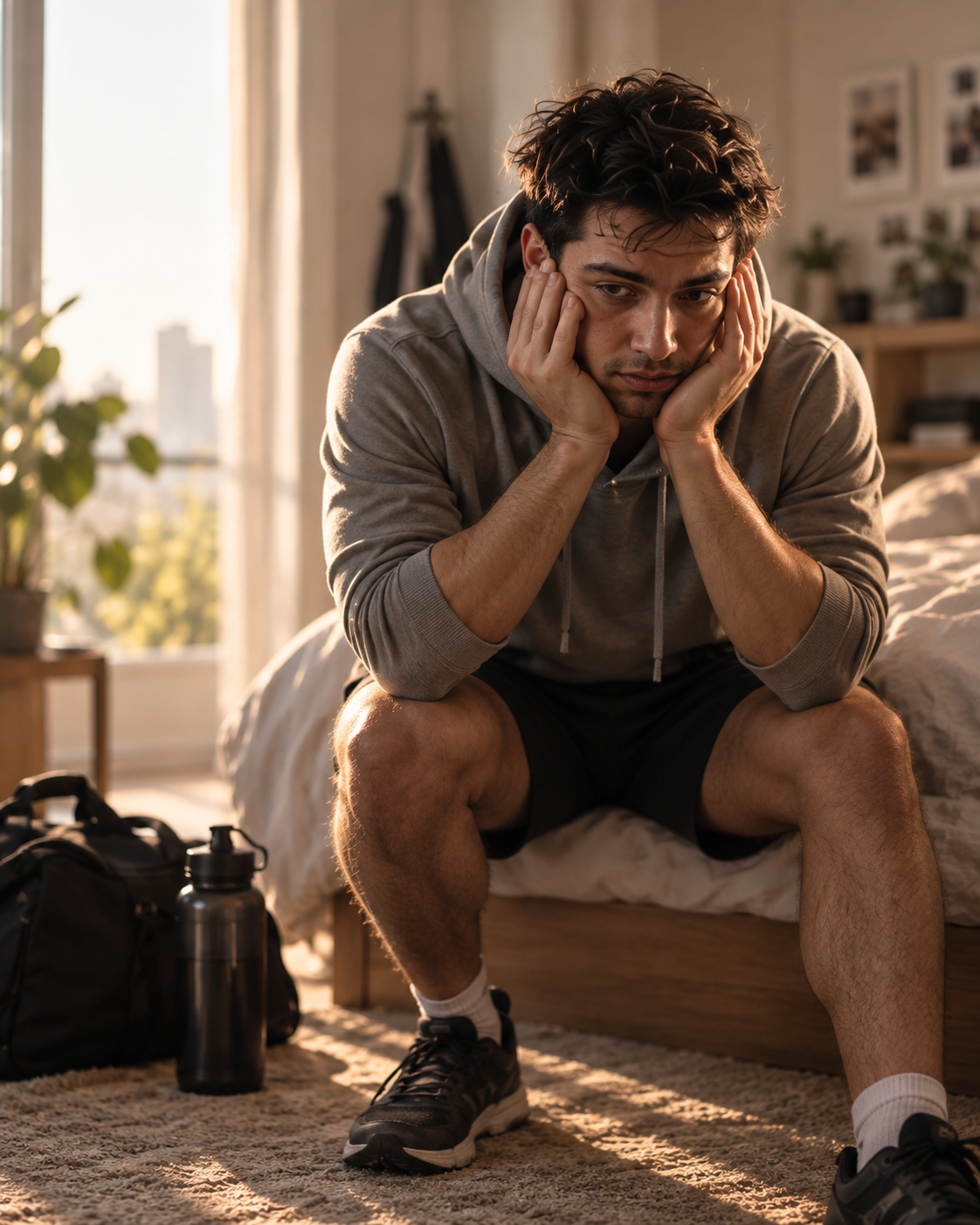 Person dreading a workout