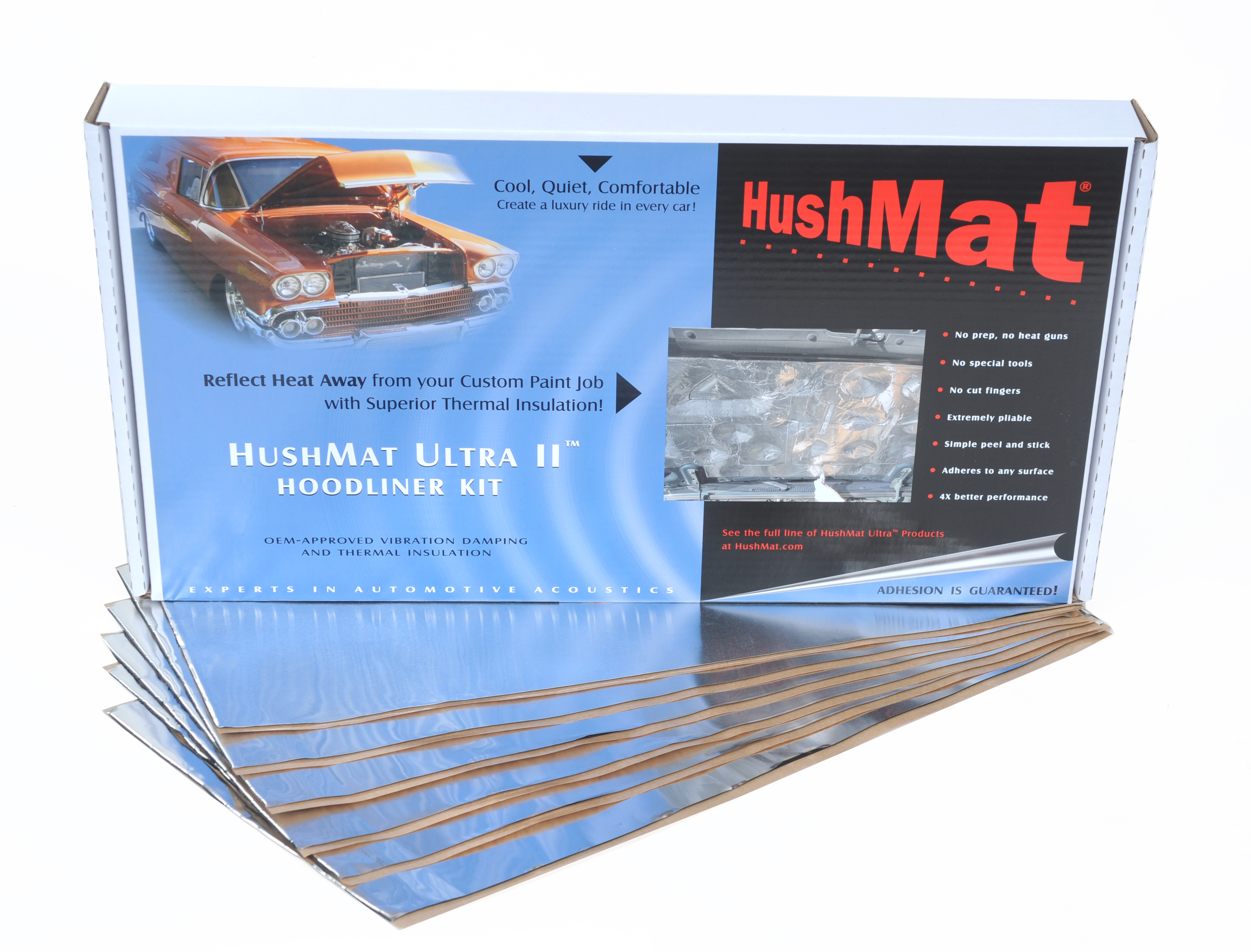 Hushmat 10801 Super Bulk Kit has 9 silver sheets of 18x32 in Ultra