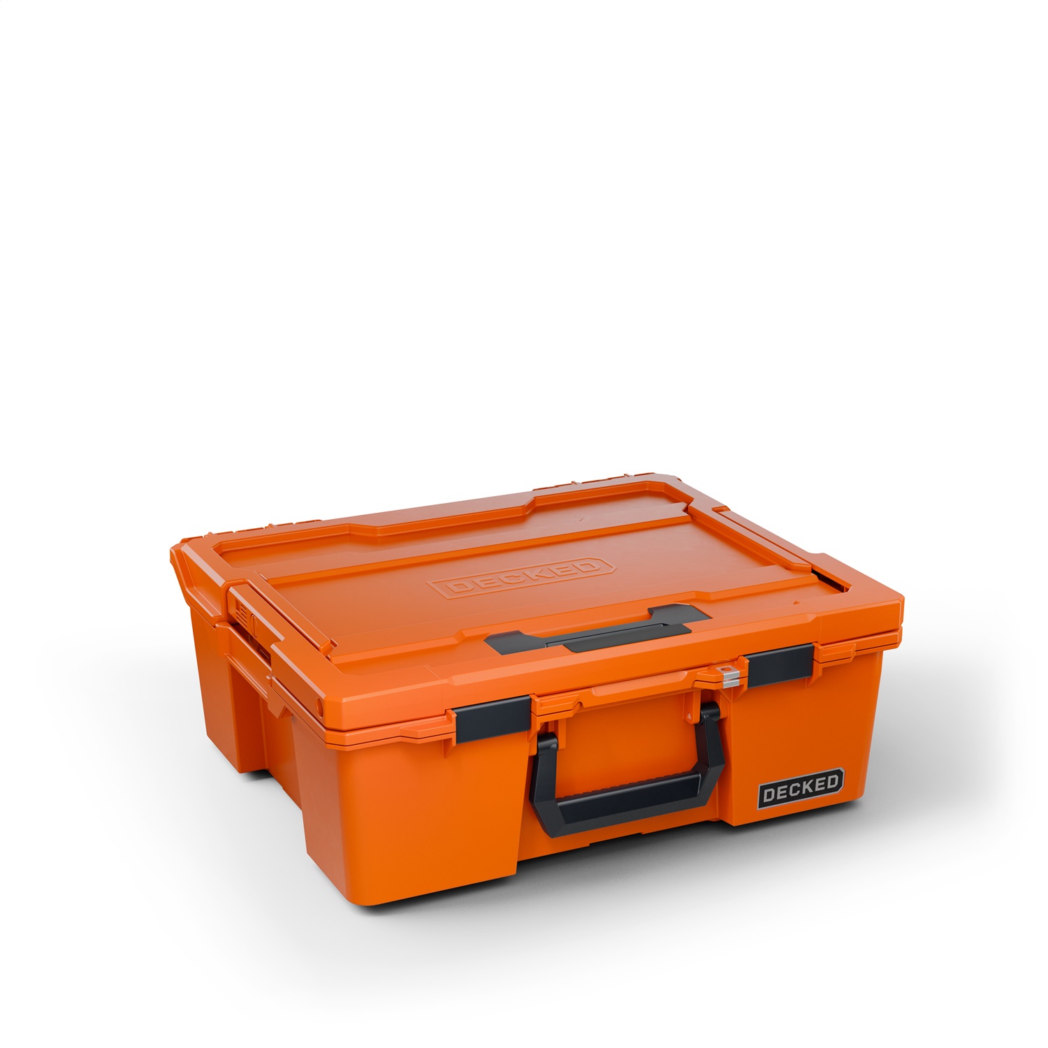 DECKED A0020-HRAK-ORG Halfrack 32 - D-co Case-include one D-co tray - Blaze orange with black latches