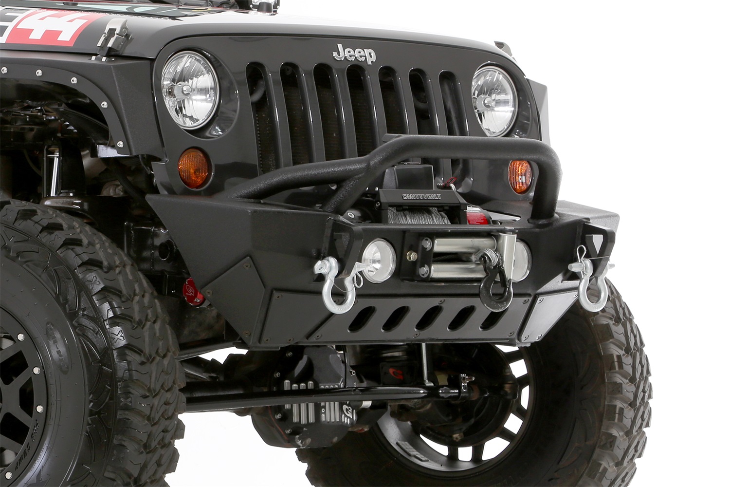 新品jb23用ウインチベッドとSMITTYBILT XRC 4.0 Winch XRC Gen 3 9,500lb Comp Winch w/ Synthetic Rope - Smittybilt