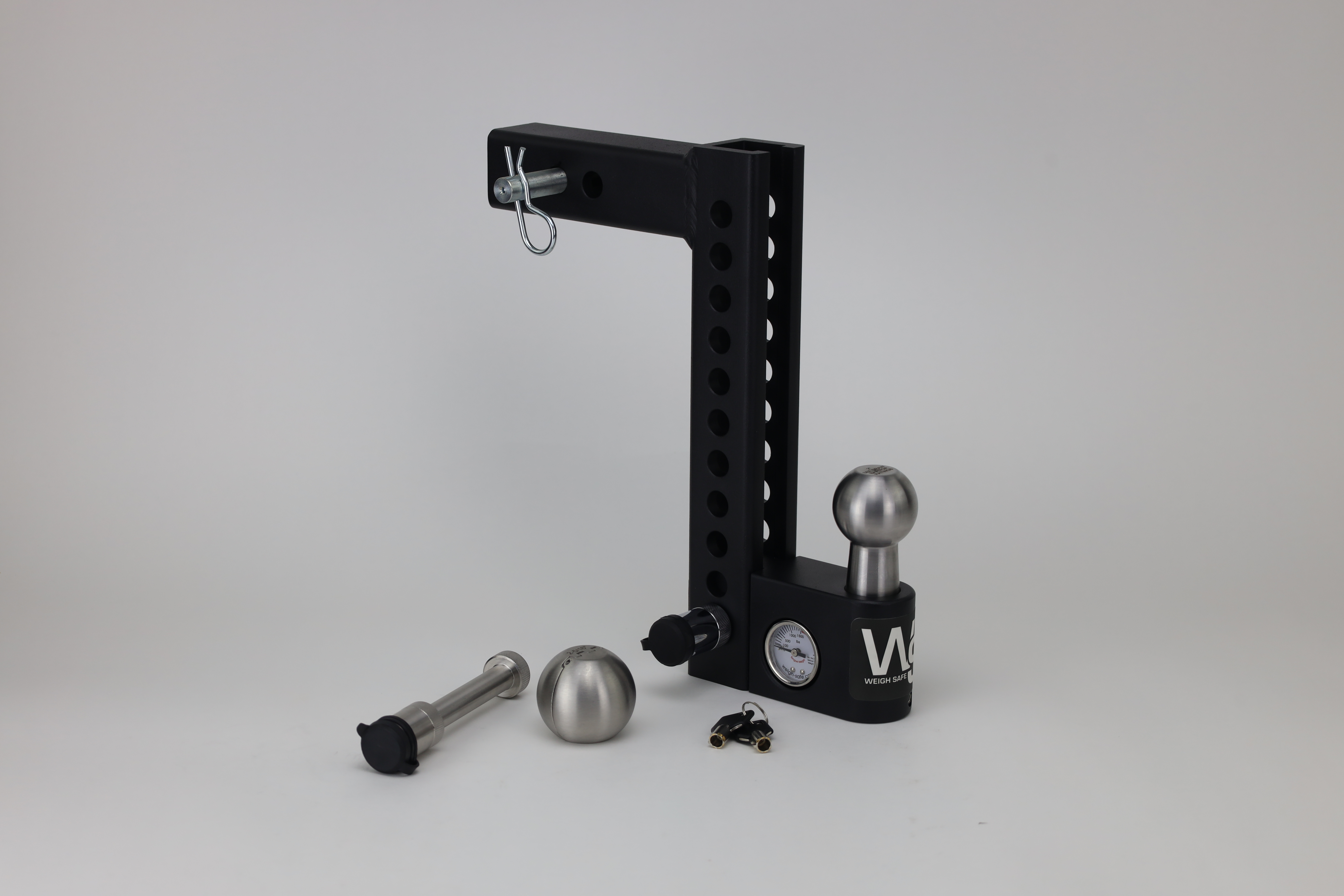 Weigh Safe AWS10-2-KA WS Aero Hitch  10" Drop Hitch w/ 2" Shank (12.5K GTWR) w/ WS05