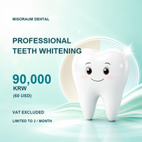 Professional Teeth Whitening Cost in Korea: 90K KRW (60 USD)
