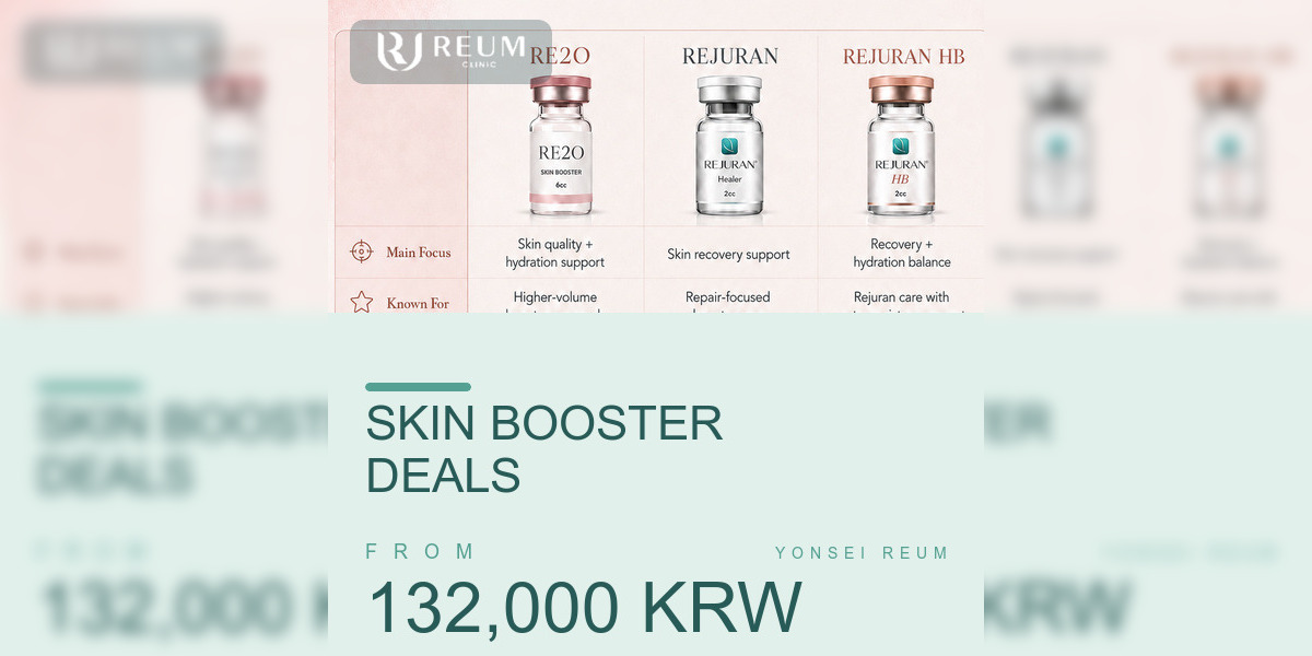 Skin Booster Cost in Korea: Rejuran, Juvelook & HA Price List