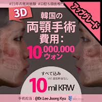 韓国の両顎手術費用：10,000,000ウォン