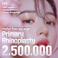 Primary Rhinoplasty Cost in Korea: 2.5M KRW