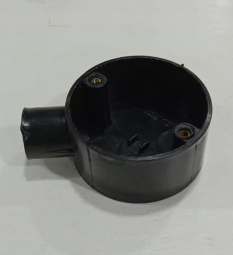 METSEC PP JUNCTION BOX 20MM 1-WAY BLACK