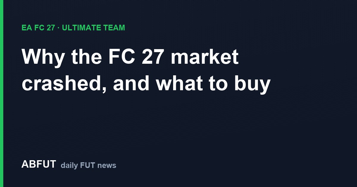 The first FC 27 crash: panic selling, not packs