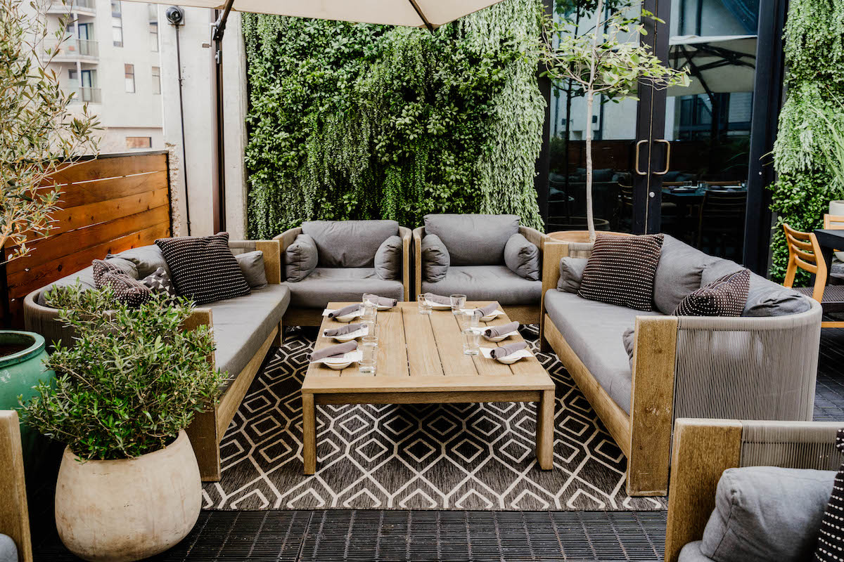 lounge grouping for a party