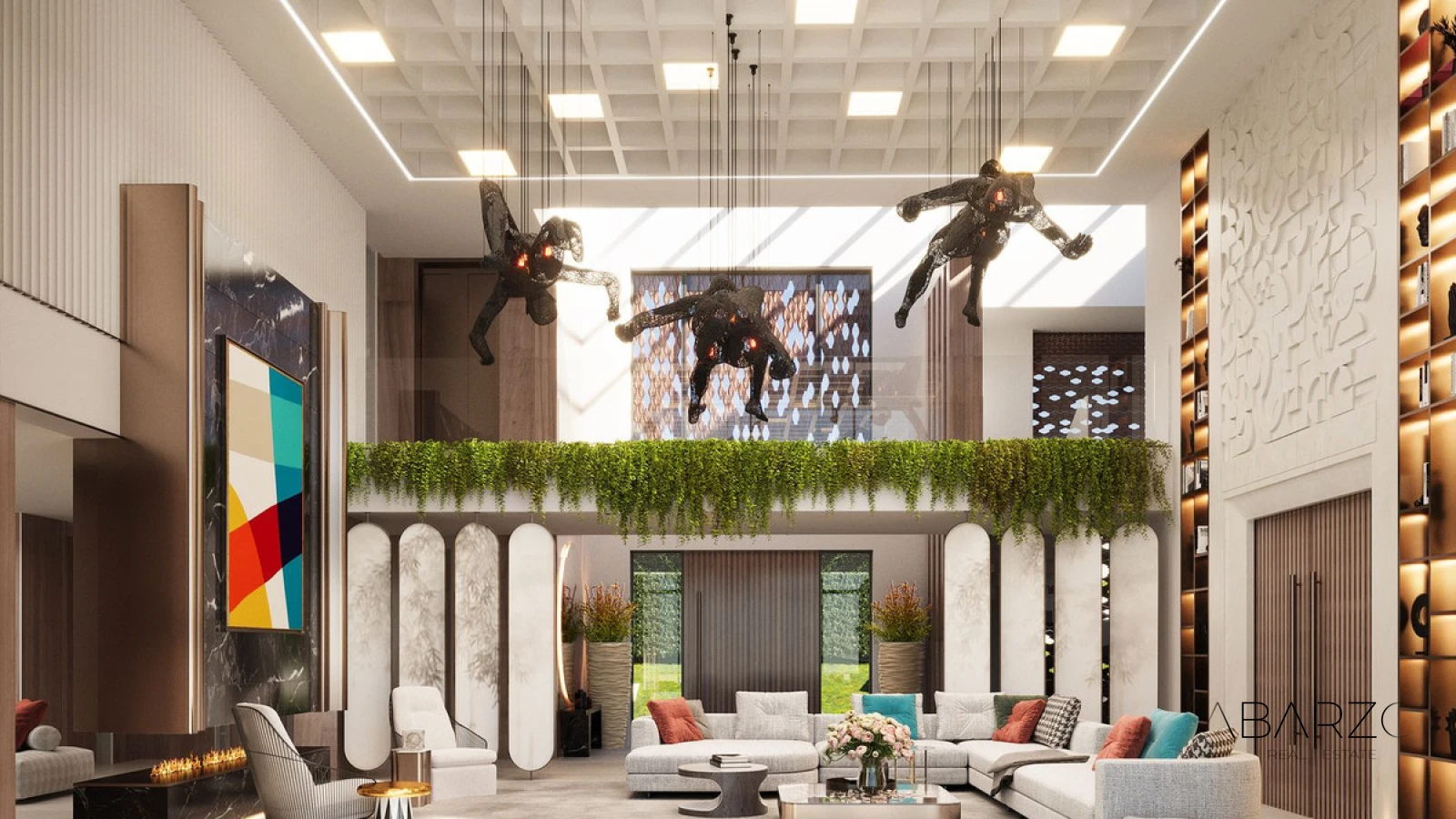 Modern villa in front golf line with pool and spa — interior, Los Flamingos, Benahavís (4 of 10)