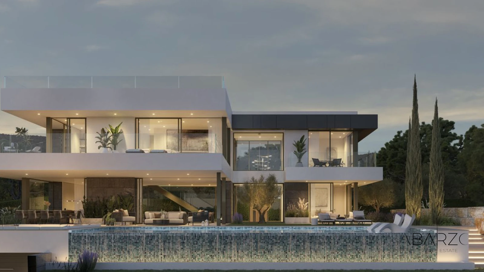 Villa espectacular en Artola Alta con vistas al golf y al mar — luxury property for sale in Marbella East, Marbella