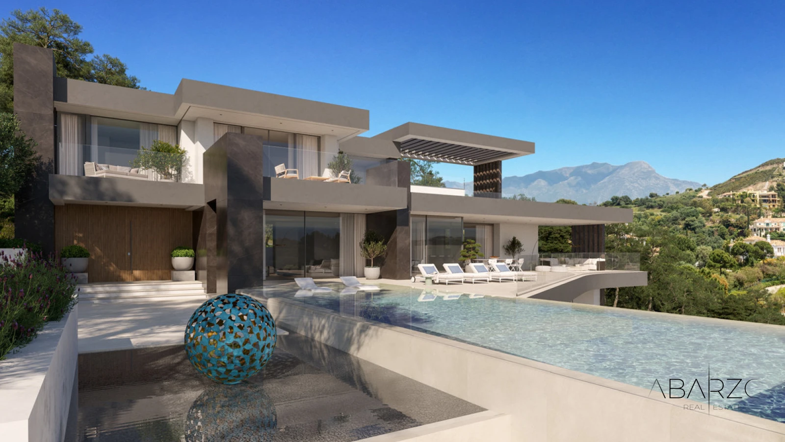 Villa con vistas al mar y piscina en Marbella Club Golf Resort, Benahavis — luxury property for sale in Marbella Club Golf Resort, Benahavís