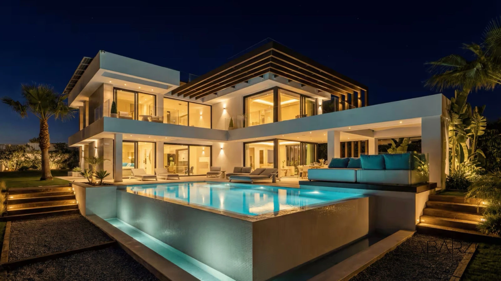 Villa en Los Flamingos con piscina privada y jacuzzi en la azotea — luxury property for sale in Los Flamingos, Benahavís