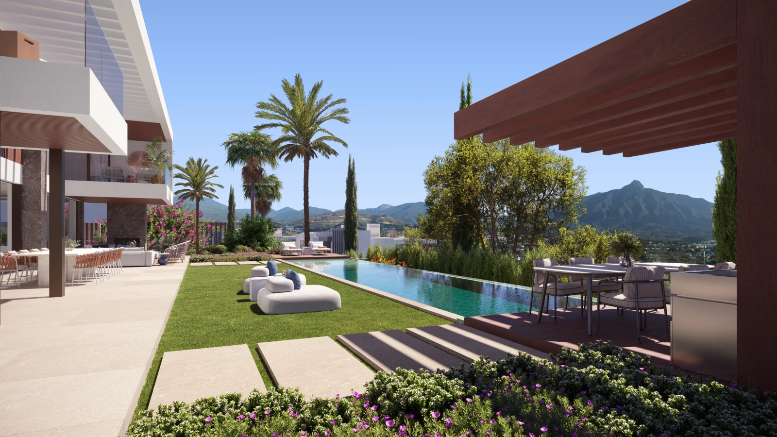 New Build Villas with community SPA, gym and indoor pool in Marbella — interior, Nueva Andalucía, Marbella (46 of 59)