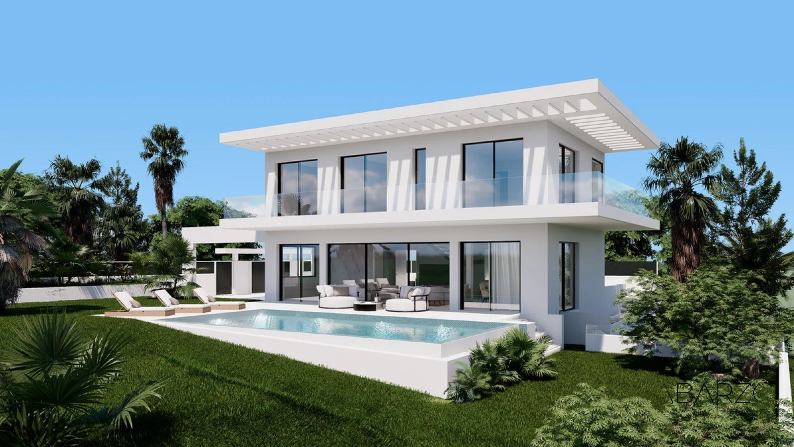 Luxurious Custom Contemporary Villa in Marbella with Building Permit Requested — luxury property for sale in Marbella East, Marbella