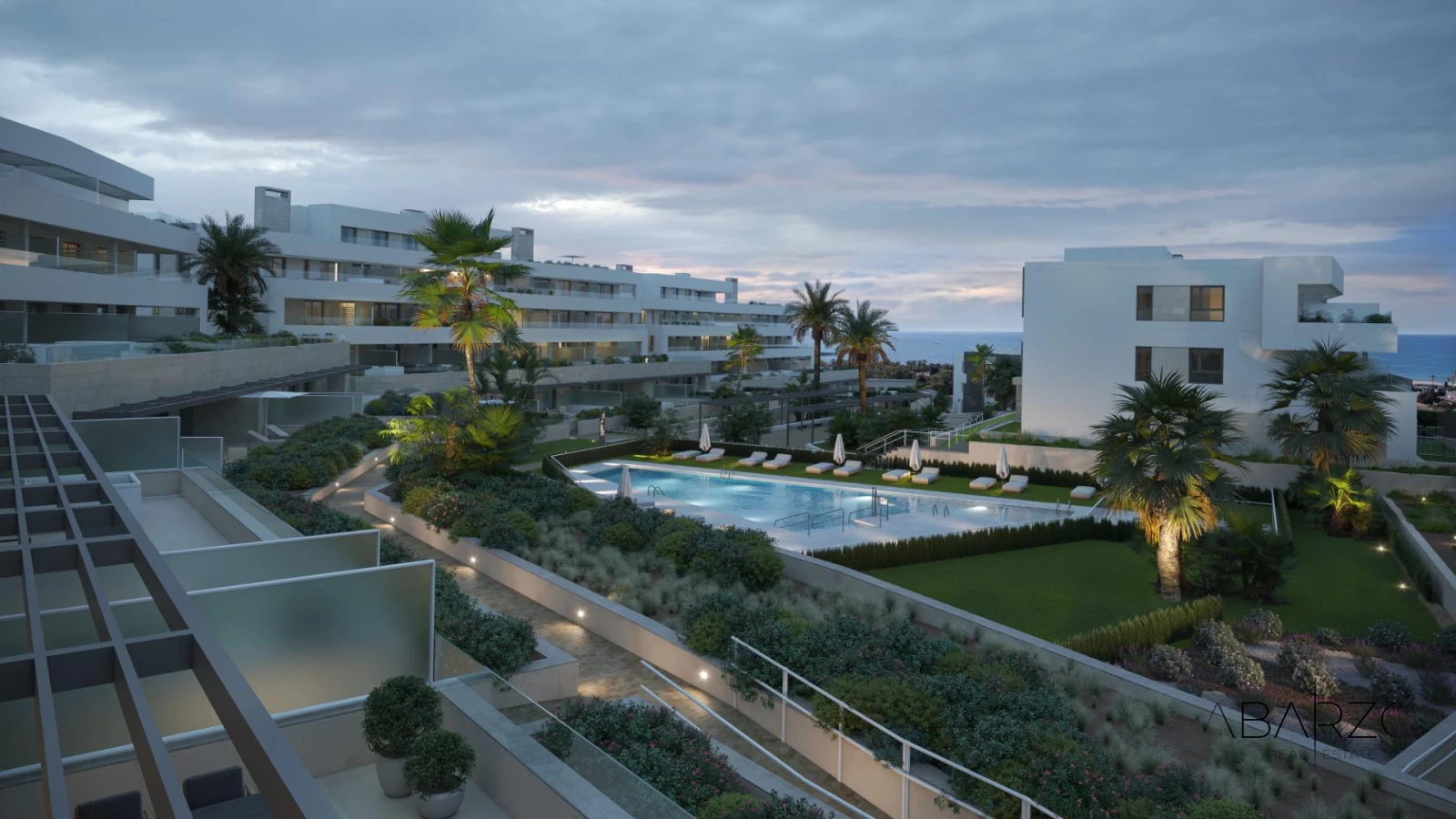 Luxury apartments with sea views in Estepona, 400m from the beach with pools and gym — luxury property for sale in West Estepona, Estepona