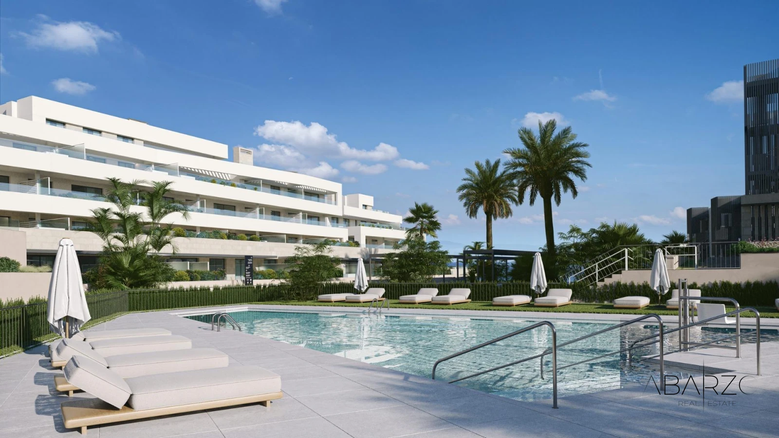 Luxury apartments with sea views in Estepona, 400m from the beach, with pools and gym — luxury property for sale in West Estepona, Estepona