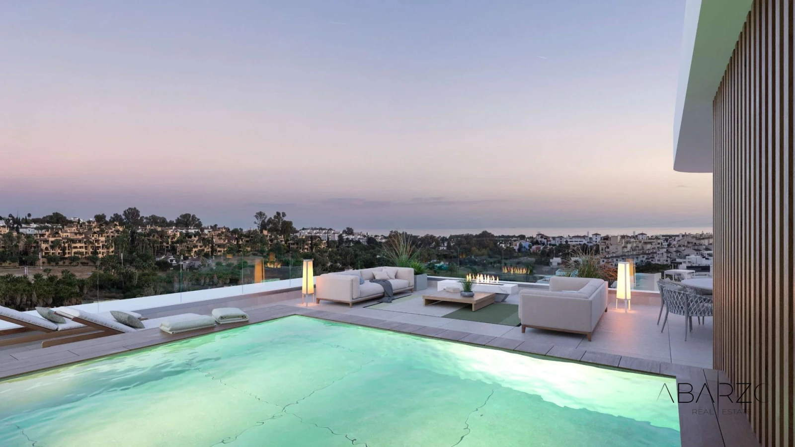 New Build Townhouses in El Paraíso, Malaga with Golf Views and Pool — luxury property for sale in New Golden Mile, Estepona