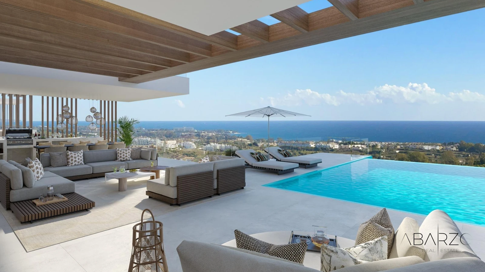 NEW BUILD LUXURY VILLA NEAR ESTEPONA WITH PANORAMIC MEDITERRANEAN VIEWS — luxury property for sale in New Golden Mile, Estepona